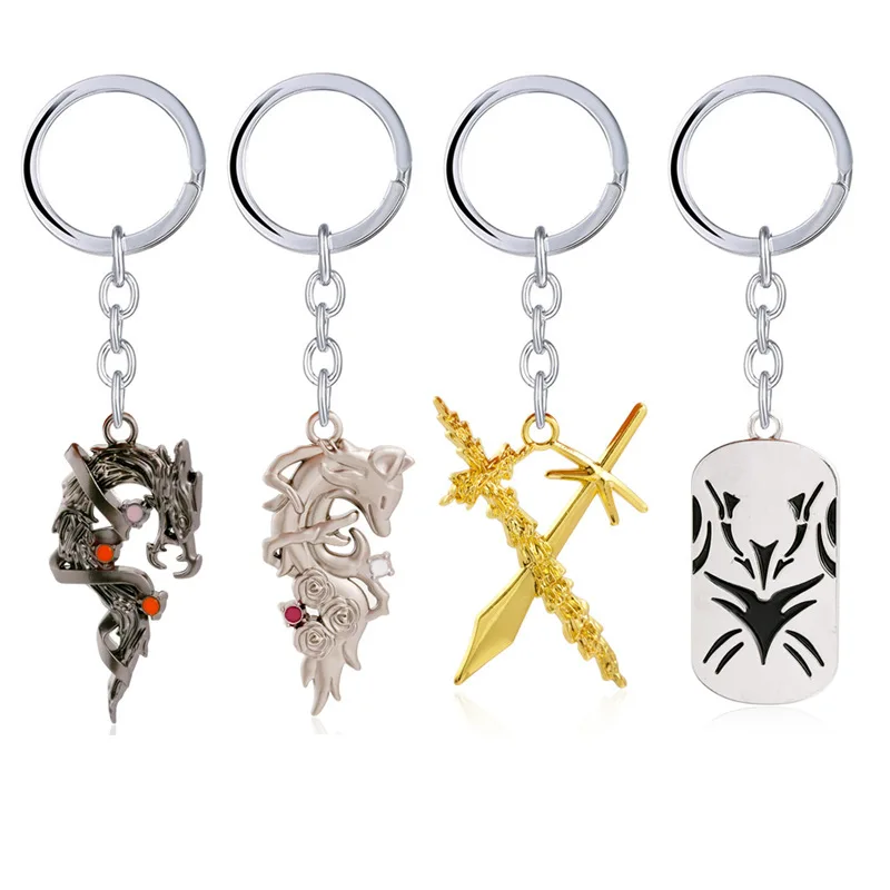 

New Anime Yuyu Hakusho Alloy Keychain Cosplay Kuwabara Kazuma Key Pendant Kurama Key Holder for Man Women Bag Fashion