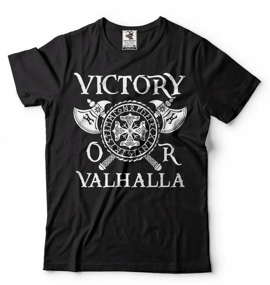 

Victory or Valhalla T-shirt Viking Shirt The Vikings Tee Shirt Odin Tee