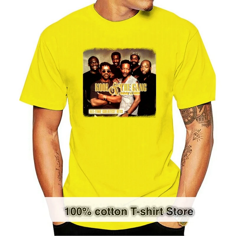 

Kool & amp The Gang-camiseta negra para hombre ropa 1-A-412