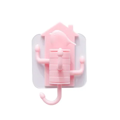 Креативный стерео вращающийся крючок без следов для ванной прочный клей ключей