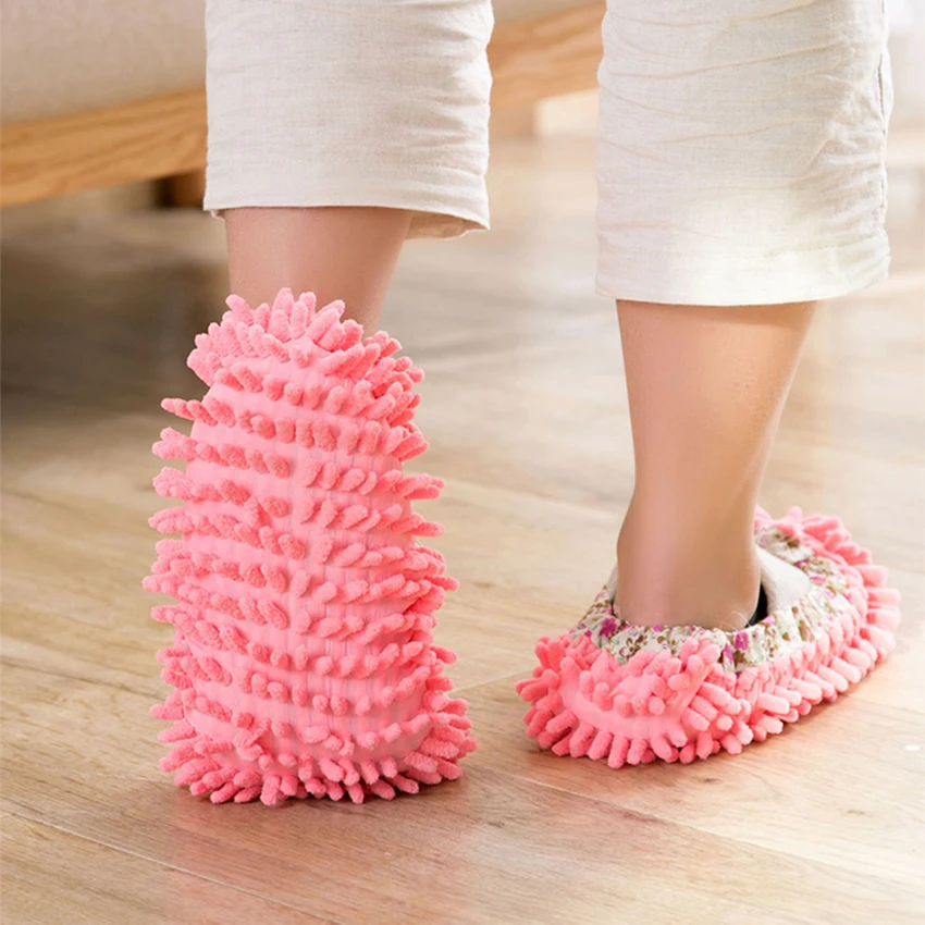 1 пара Творческий очистки Тапочки Duster до пола ленивые обувь крышка для ног носки