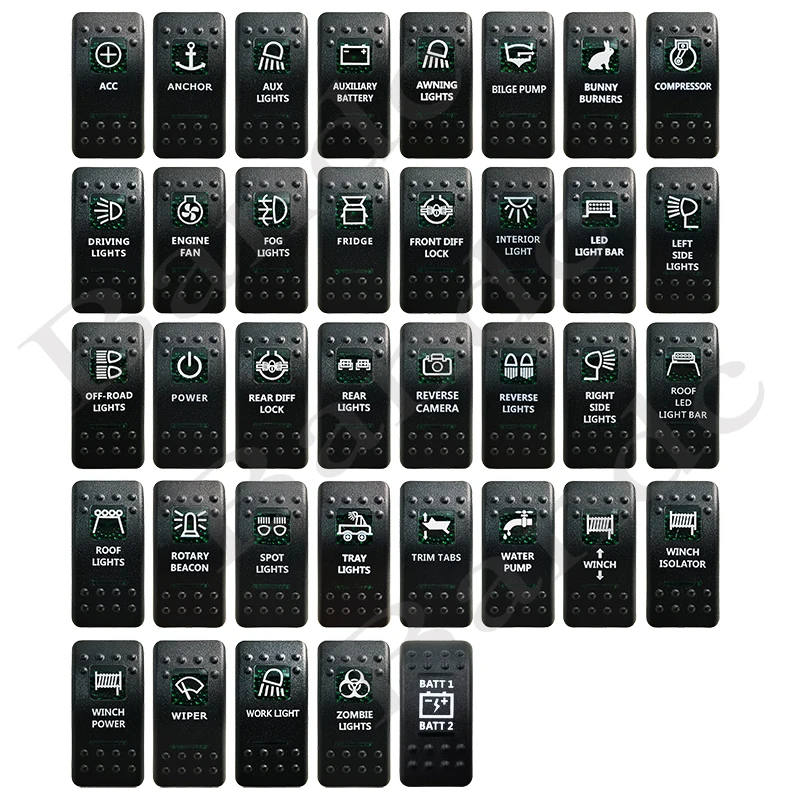 

Только чехол! Крышка переключателя коромысел Кепки зелёное окно с надписью для автомобиля лодка морской Карлинг генератора сигналов произ...