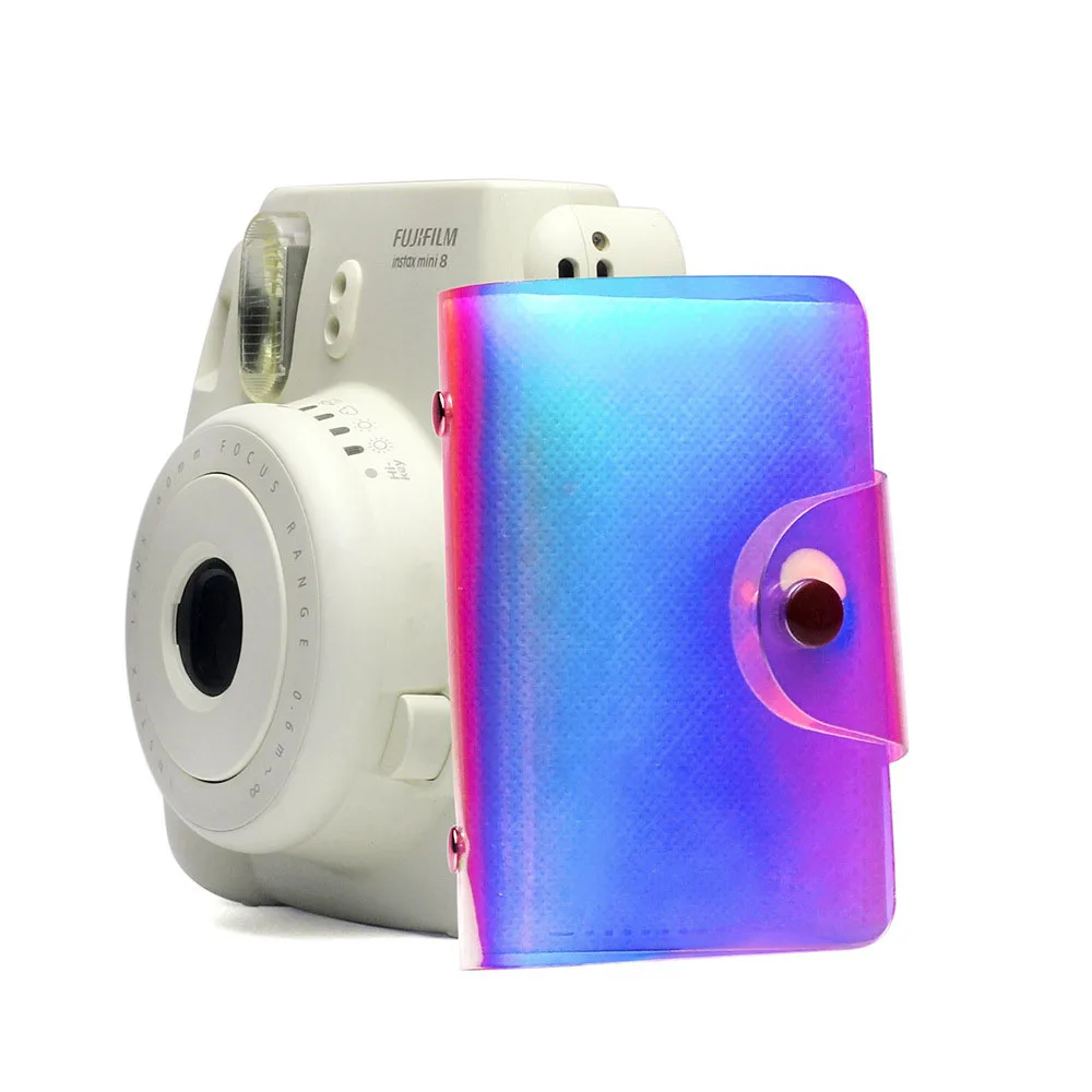 Голографический фотоальбом Instax Mini 20 карманов 3 дюйма для Fujifilm 9 8 7s 90 70 25 держатель