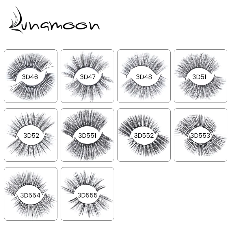 3D настоящие норковые ресницы натуральные длинные накладные 100% ручная работа