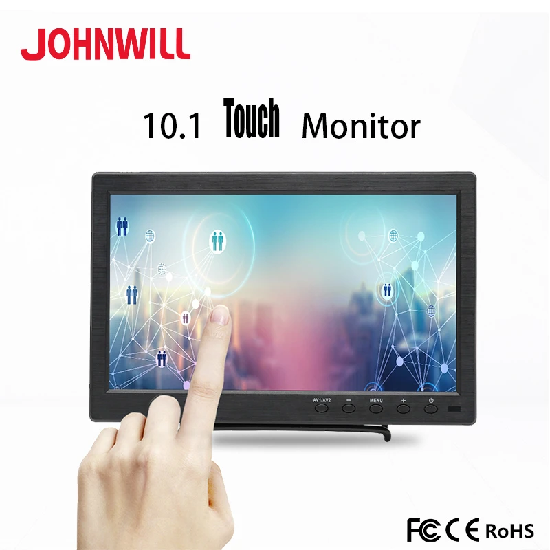 10,1 дюймов 1280x800P full view HDMI промышленный емкостный сенсорный монитор ips ЖК-экран дисплей с AV/VGA/HDMI/USB/динамик