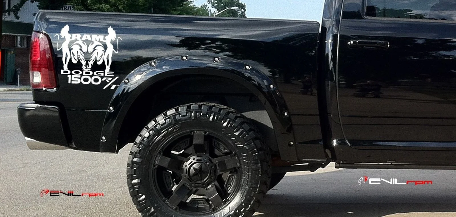 Для 2 шт./пара Dodge Ram 1500 RT коробка для кровати грузовика графическая наклейка набор