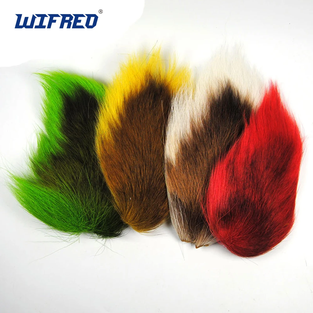 Fly Tying Northen Bucktail Deer Hair For Trout Salmon Flies Jig Treble Hook Dressing Baitfish Tying Material Green White Red