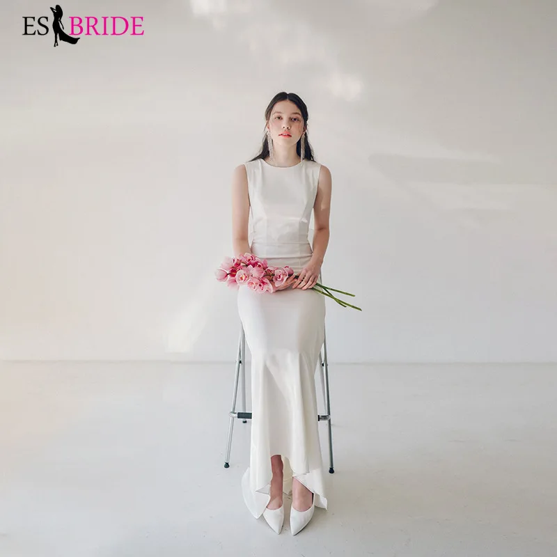 Простое свадебное вечернее платье с открытой спиной | Свадьбы и торжества