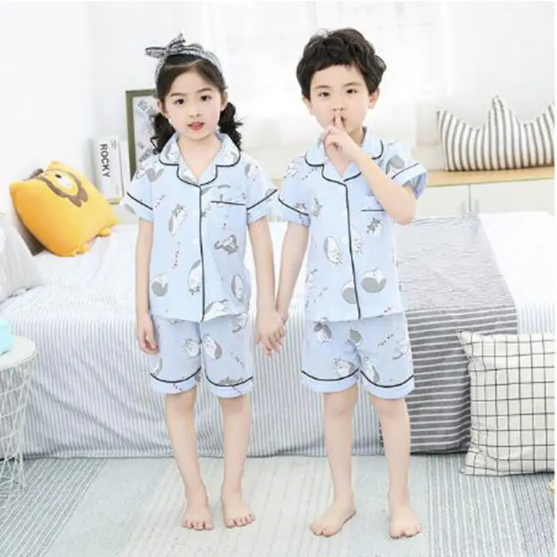 Новинка детские пижамы комплект детской одежды детская Милая мультяшная одежда