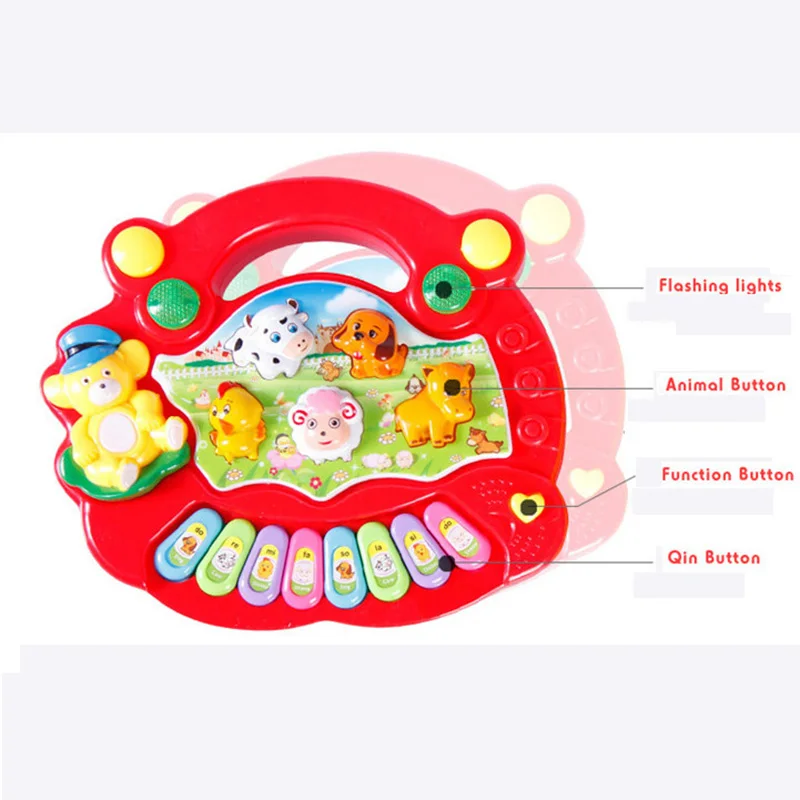 Лидер продаж 2019 музыкальный инструмент игрушка Детская ферма пианино