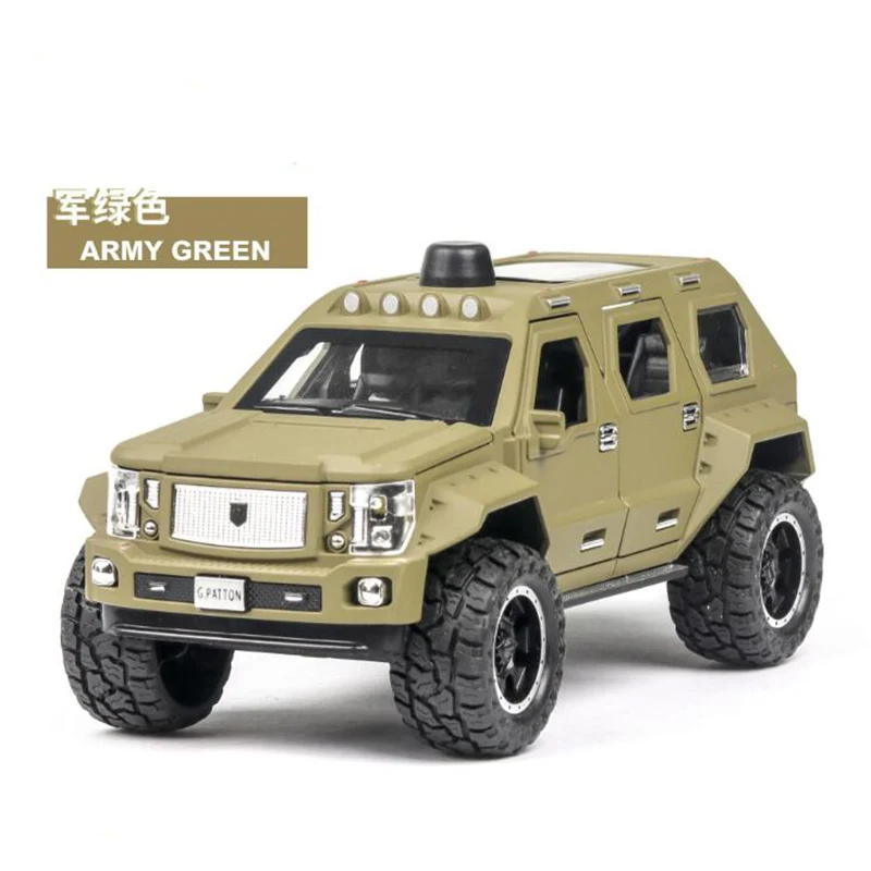 Высокая имитация 1:24 Джордж Бартон внедорожник игрушечный автомобиль литой под
