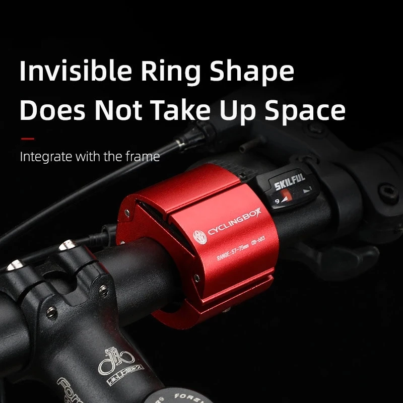 

Hidden mountain road bike mobile phone holder ring aluminum alloy bicycle holder portable width 58~85MM bicycle accessories
