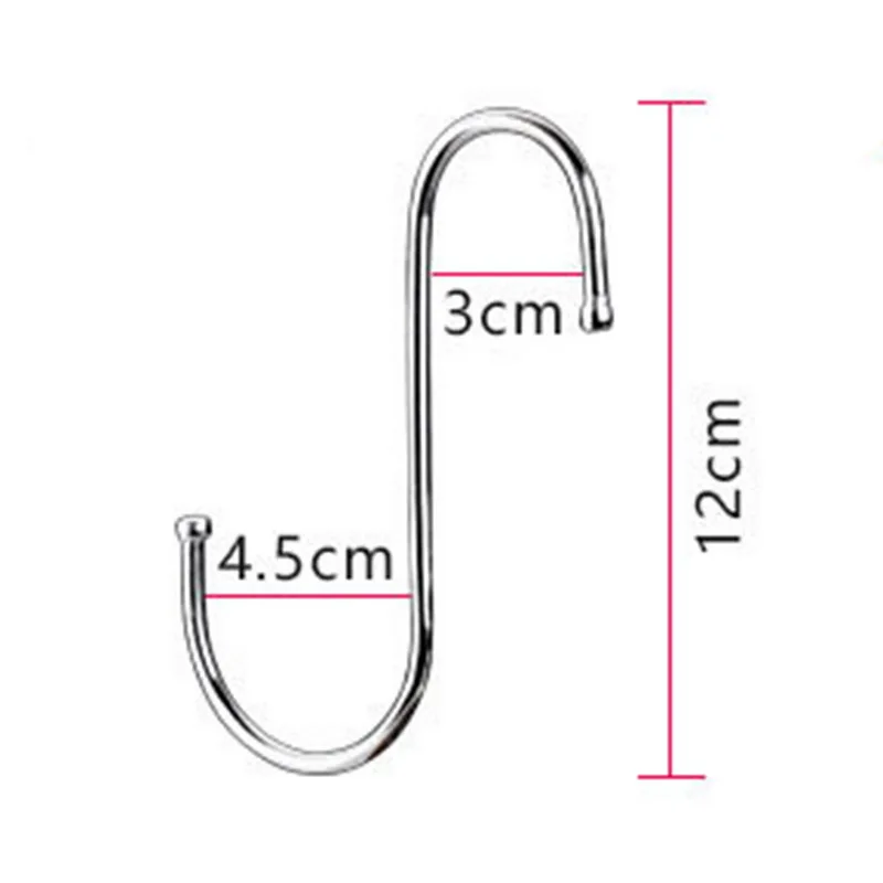 Мощная вешалка из нержавеющей стали s-образный крючок для кухни ванной одежды