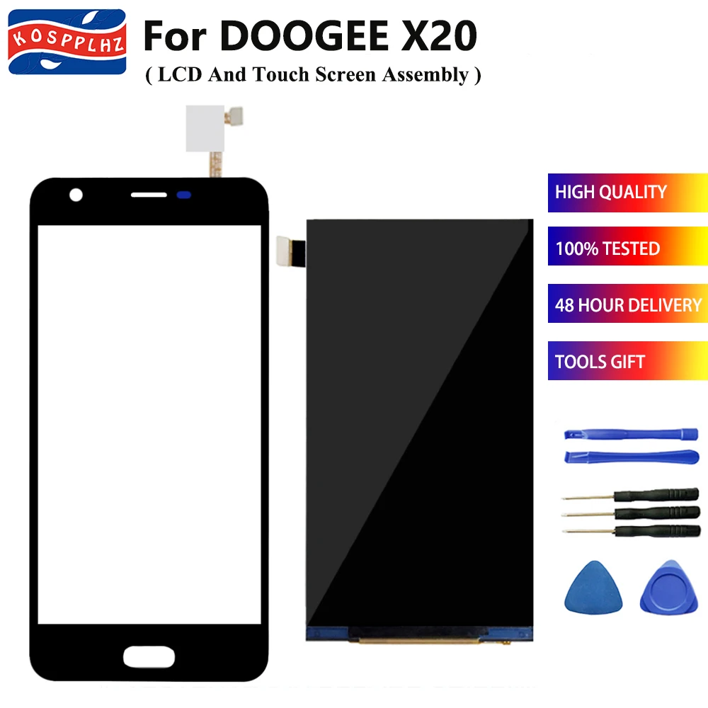 Оригинальный ЖК дисплей KOSPPLHZ Для DOOGEE X20 сенсорный экран дигитайзер замена 5 0