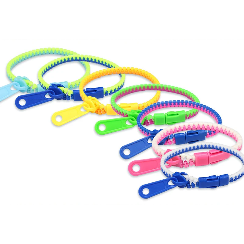 

1/3/5PCs Creative Zipper Bracelet Toy for Kids Children Adhd Autism Hand Sensory Toys Stress Reliever Focus Killing Fidget Toy