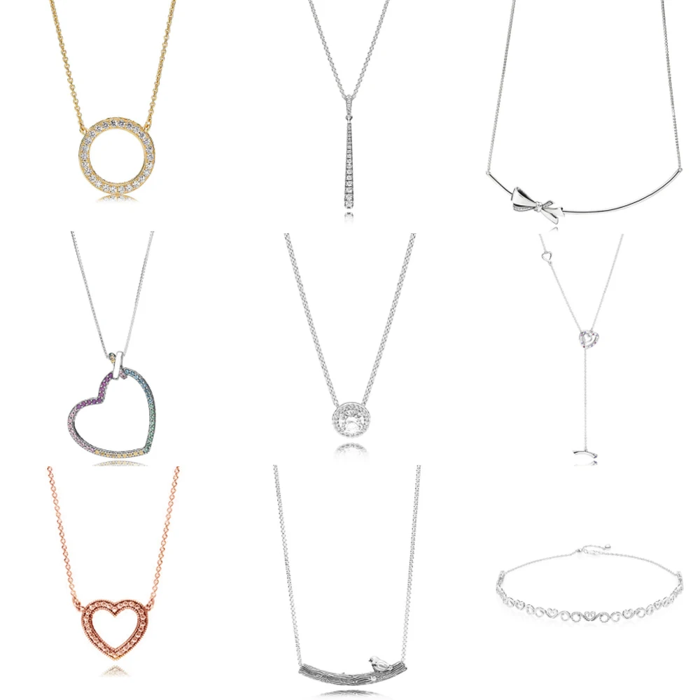 

Женское колье из серебра 100% пробы, с круглым сердцем