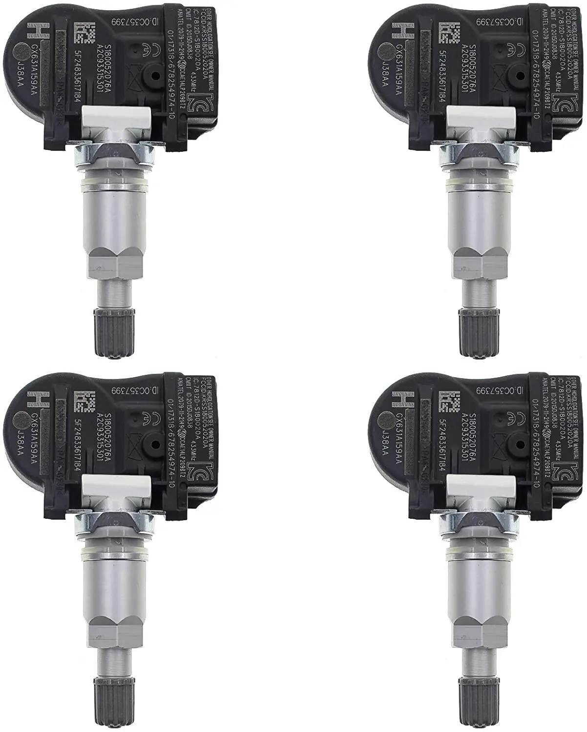 

4PCS TPMS Tire Pressure Sensor For LAND ROVER JAGUAR 433MHZ GX631A159AA GX631-A159AA 433MHZ