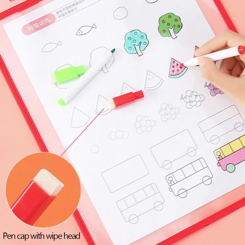 Многоразовые сухие стираемые карманы прозрачная доска для рисования письма и