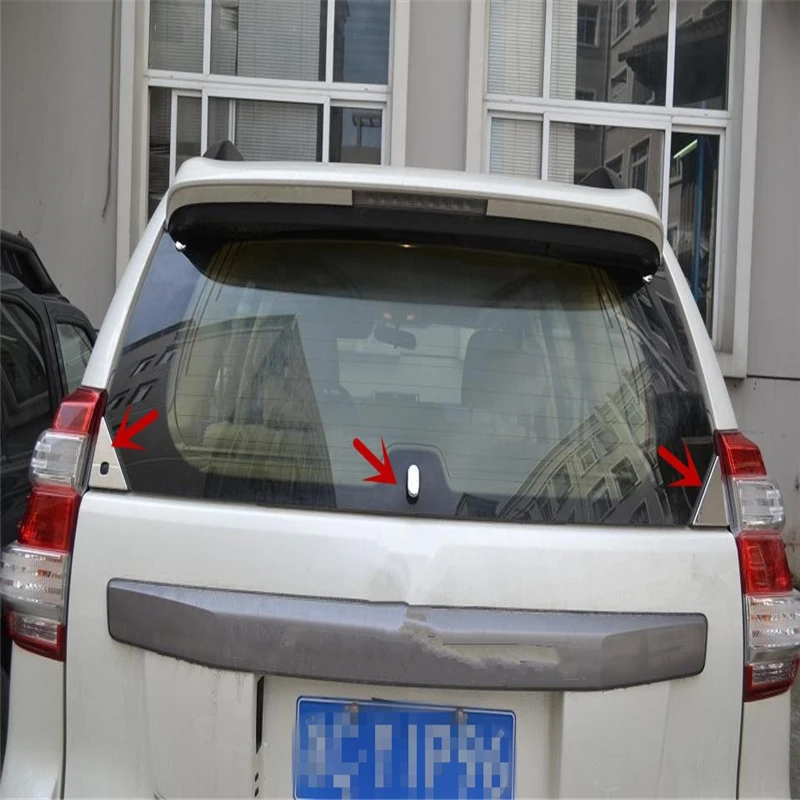 

WELKINRY For Toyota Land Cruiser Prado J150 4th generation 2009-2021 rear tail windscreen windshild window glass triangle trim