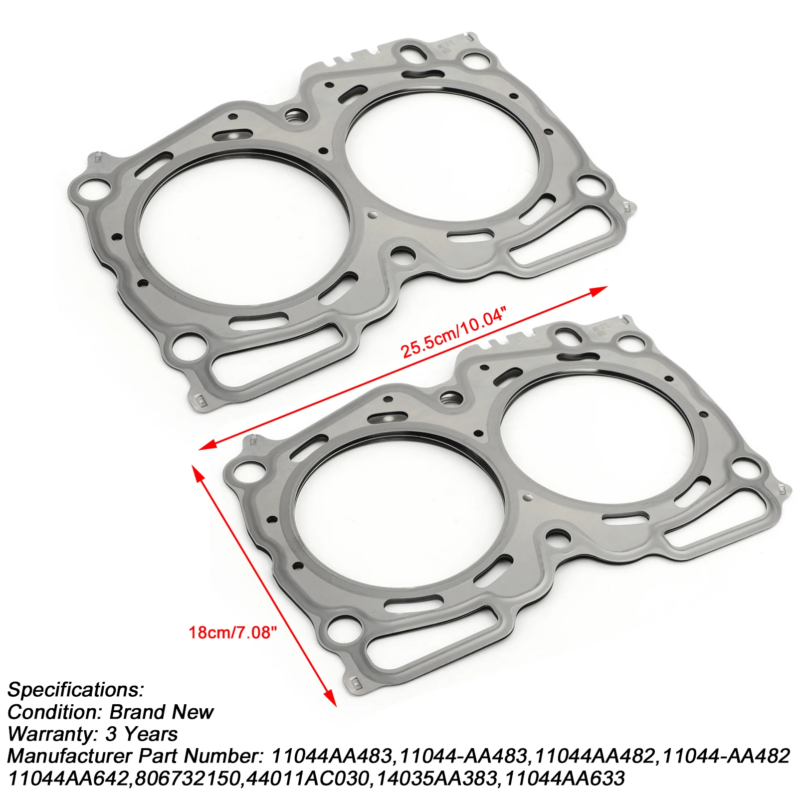 Areyourshop MLS Engine Cylinder Head Gasket Set For 2002-2005 Impreza WRX EJ205 2.0 TURBO 11044AA483 11044AA482 Car Parts |