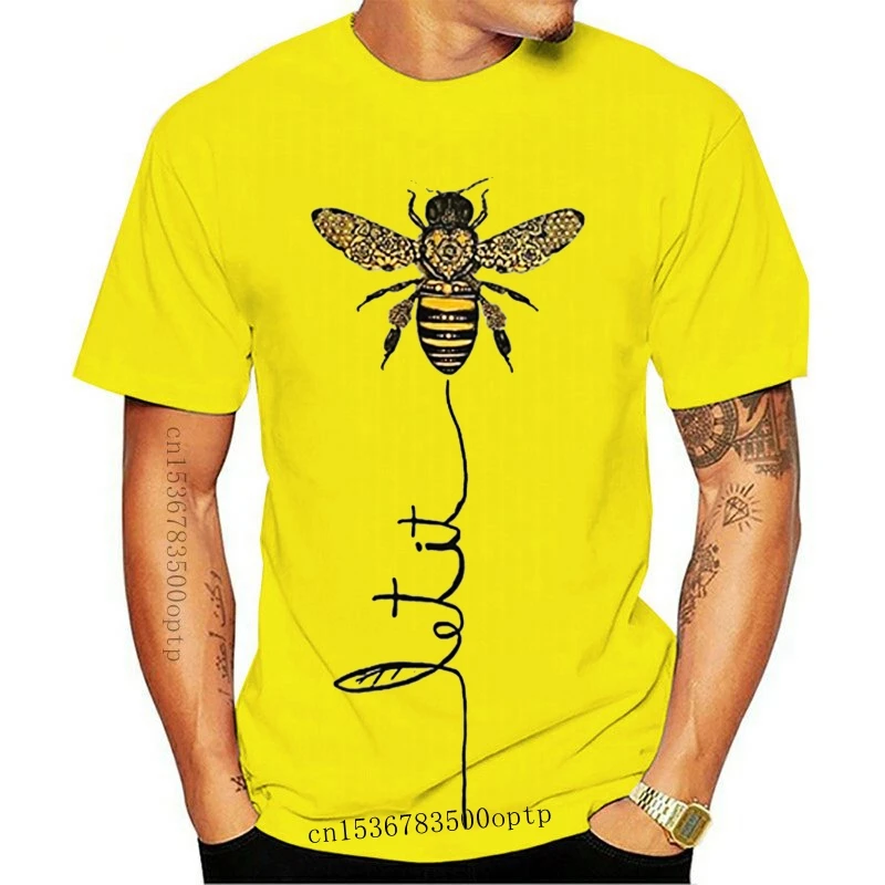 

New Men T Shirt Hippie Bee let it be Hippie Bee Women T-Shirt