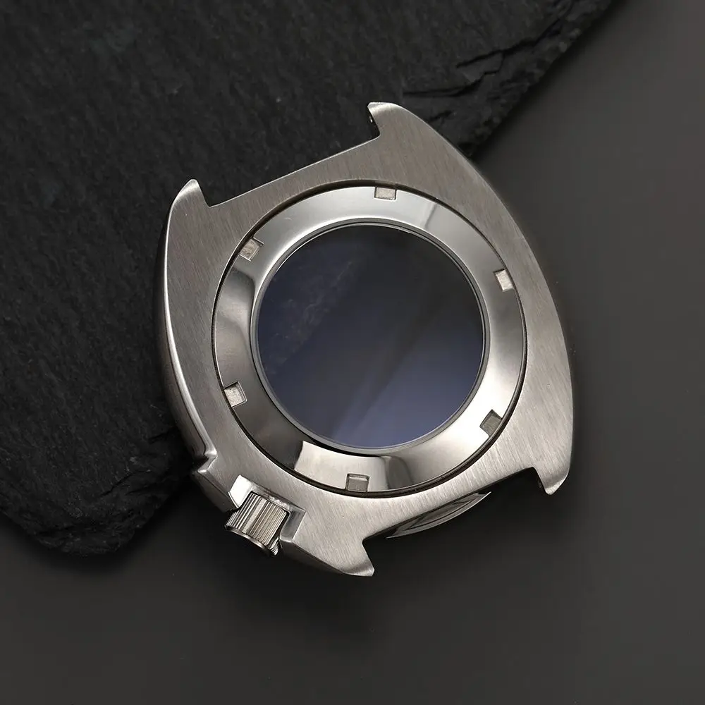 Mod Silver Black SKX 6105 Watch Case Sapphire Glass 20ATM  Water Proof Case For NH35 NH36 SKX007 SKX009 Automatic Movement