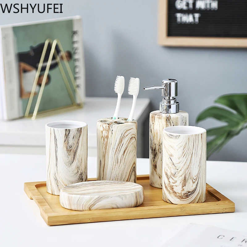 Аксессуары для ванной комнаты керамический держатель домашняя зубная щетка из 6