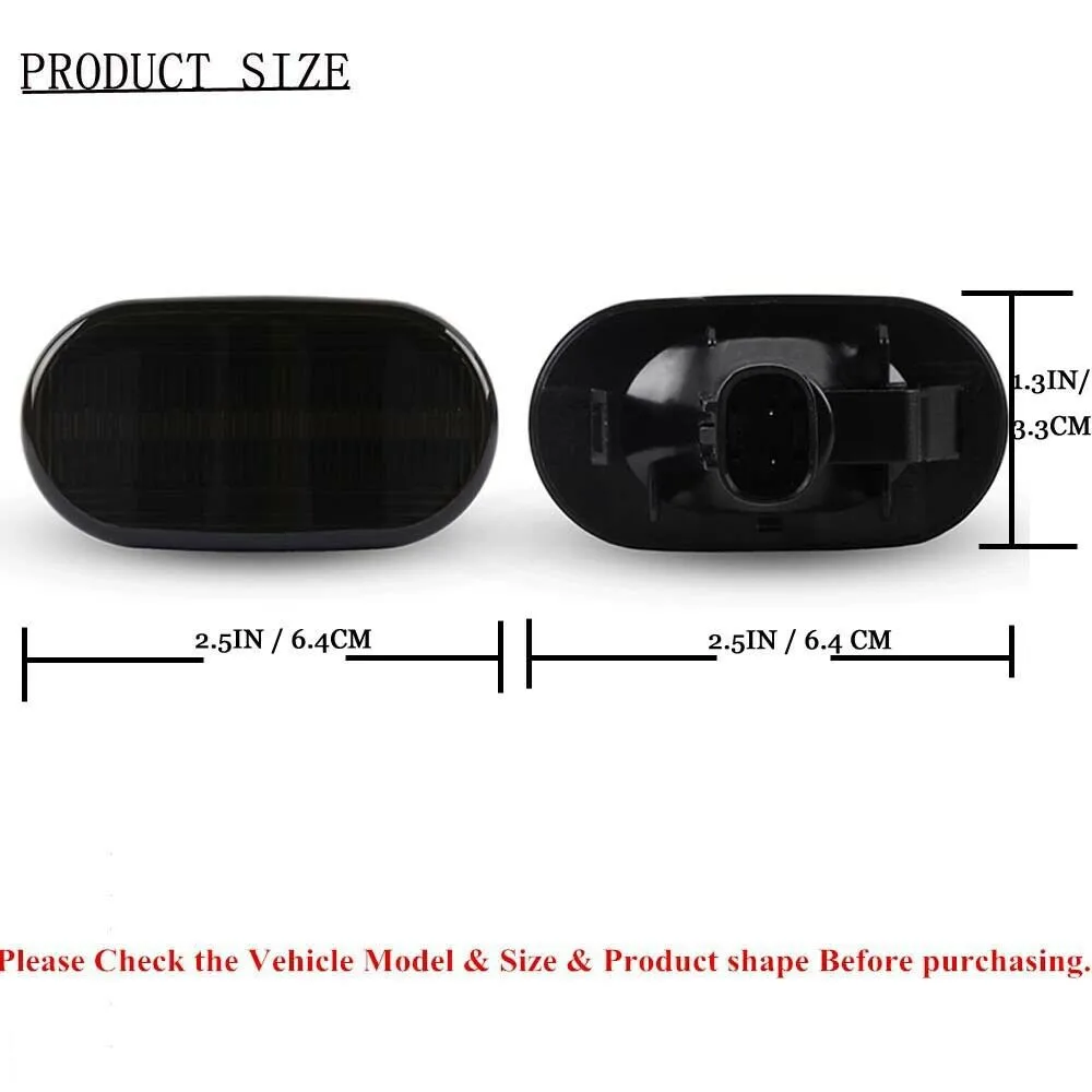 

2X Dynamic LED Side Marker Blinker Lights For Suzuki Jimny JB64W JB74 JB23 JB64 Marker Blinker Lights