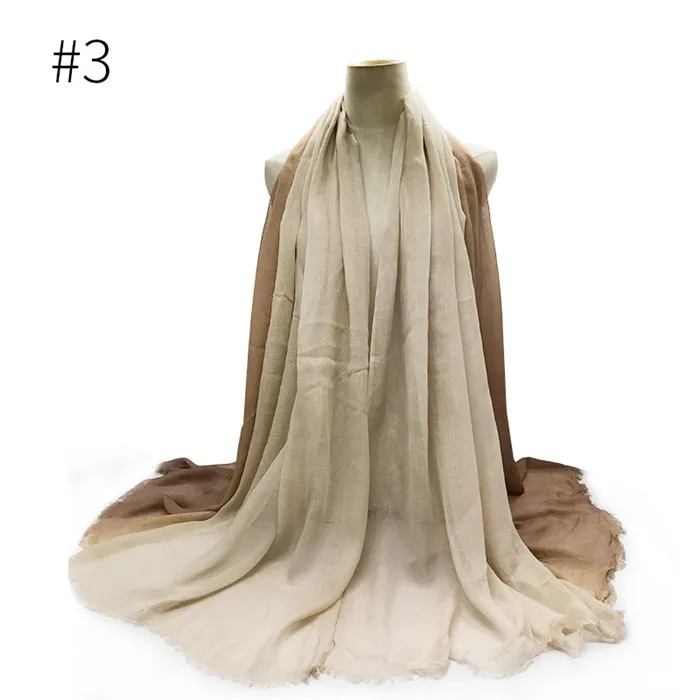 Number 3 color 1 шт. большой размер выпускник цвет с бахромой длинный мягкий шарф модные женские шали большой шарф платок вискозные шарфы 110*190 см - Цвет: Number 3 color