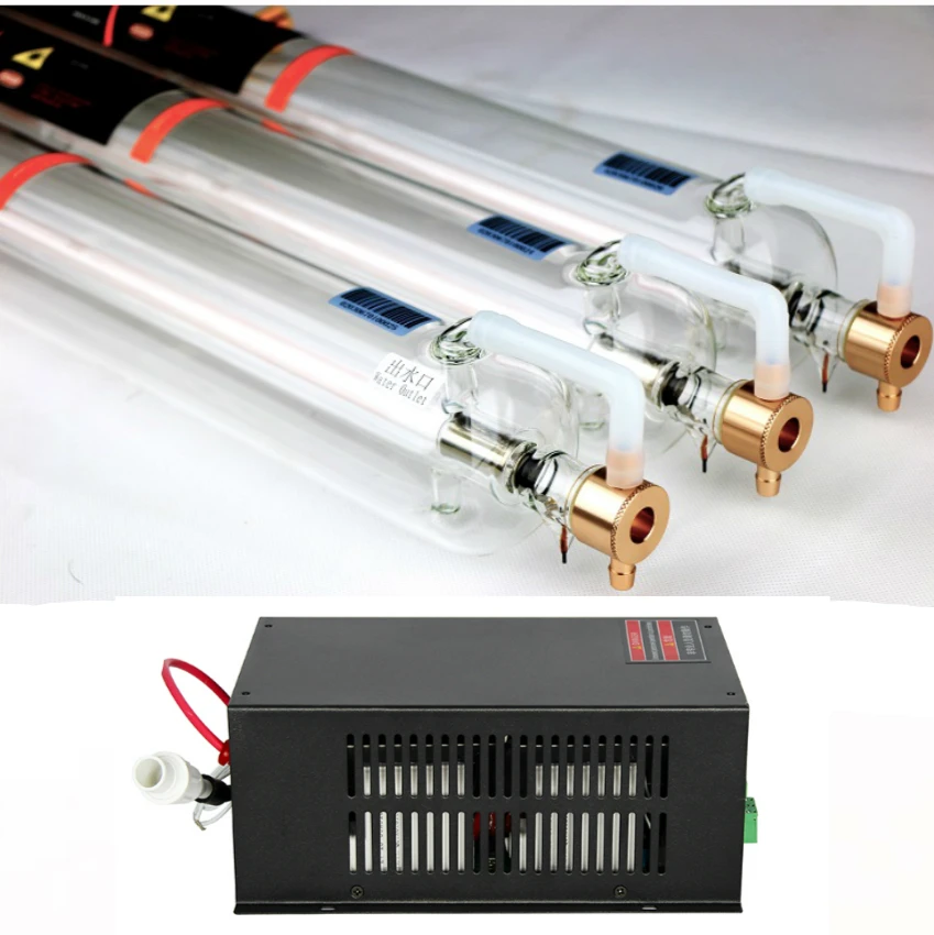 2 шт./компл. акрил лазерная резка 90 Вт трубка + источник питания для Co2