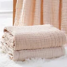 Детское одеяло s одеяло для новорожденных пеленка Wap детское одеяло Марля муслиновая пеленка хлопчатобумажная ткань 6 слоев Прямая поставка KF098