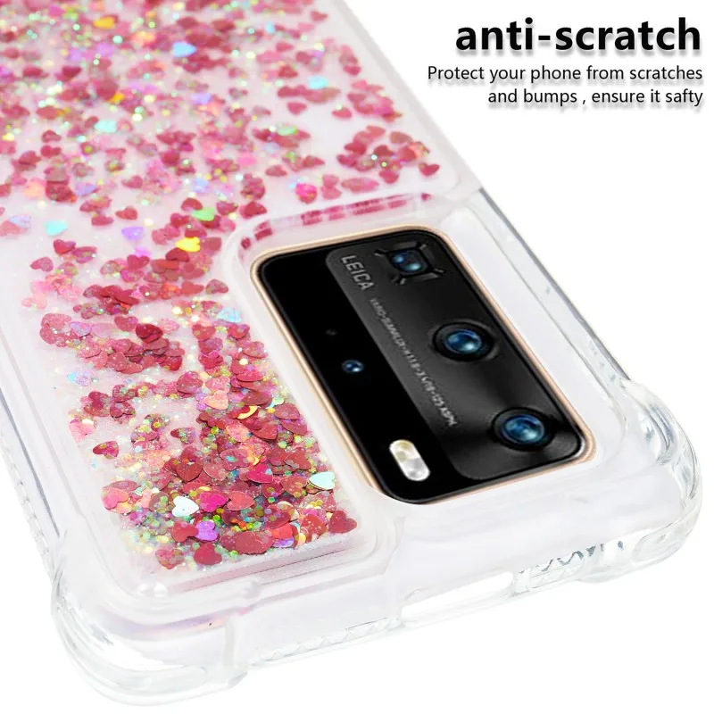 Чехол для Huawei P40 Pro Силиконовый противоударный чехол с градиентным зыбучим песком