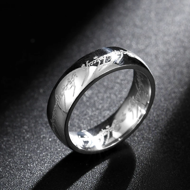 JR2006Silver 6mm 4 мм 2 мм золото титановая сталь пара кольцо для мужчин и женщин - Цвет основного камня: JR2006Silver 6mm