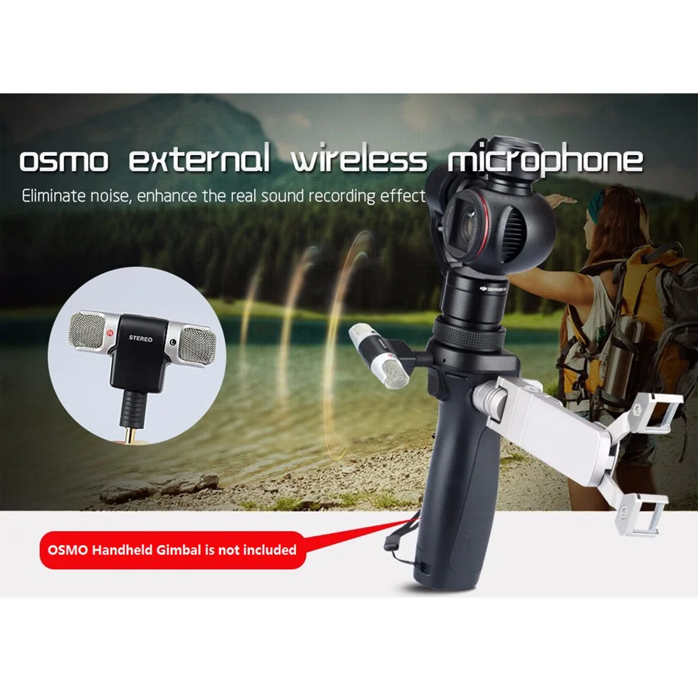 Новый профессиональный беспроводной стереомикрофон внешний микрофон для ручной