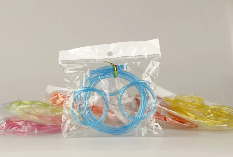 New Funny Children's Glasses Straw Creative Art DIY Shape Reusable Environmental Protection Party School Drink Tool |