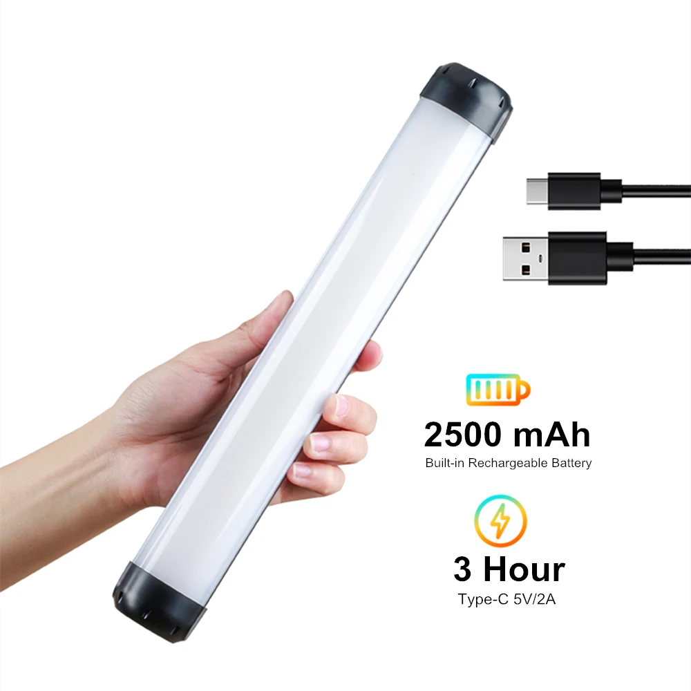 Weeylite K21 8W Фотография Light Stick Светодиодная RGB-подсветка Портативный