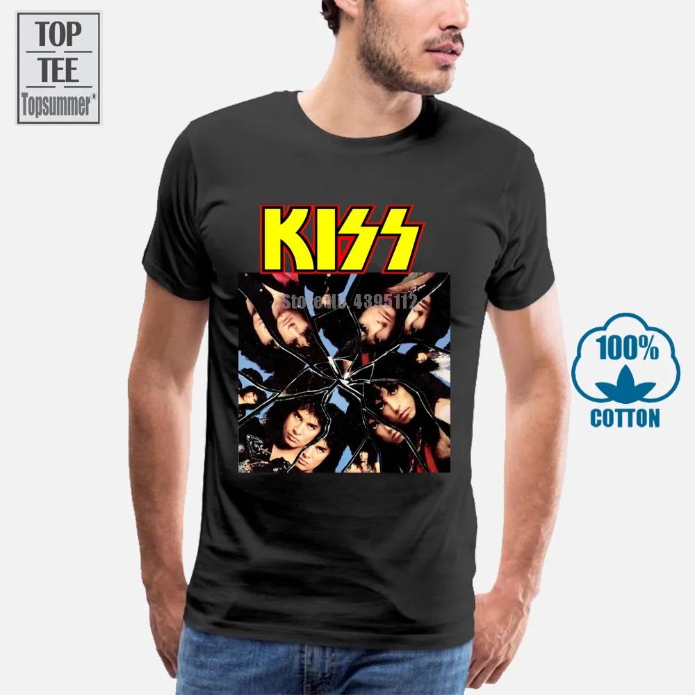 

T Shirts 2018 Fashion Novelty Kiss Crazy Nights O Neck Short Sleeve Mens Tees