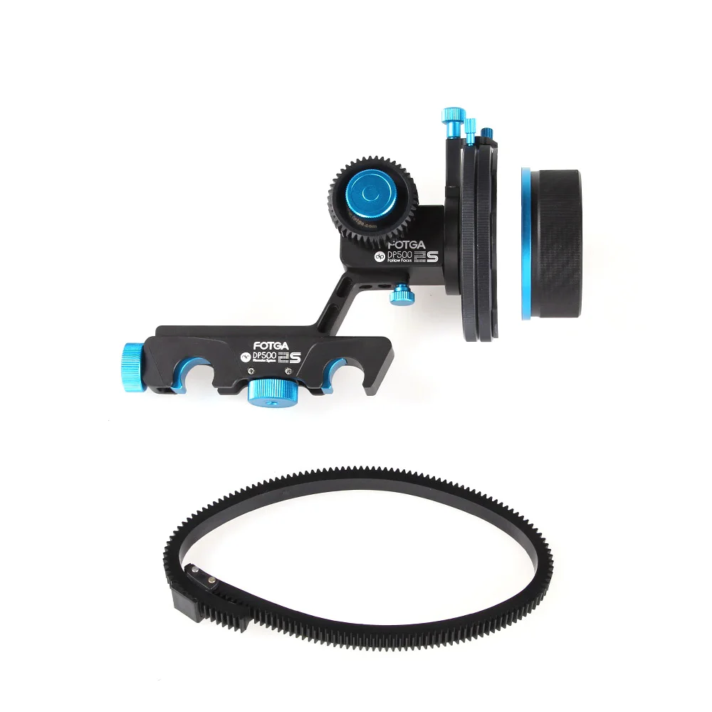 Fotga Upgrade DP500IIS Follow Focus Quick Rlease Dampen A/B Hard Stop with Gear Ring Belt for Canon 5DII III 7D Nikon GH1 DSLR