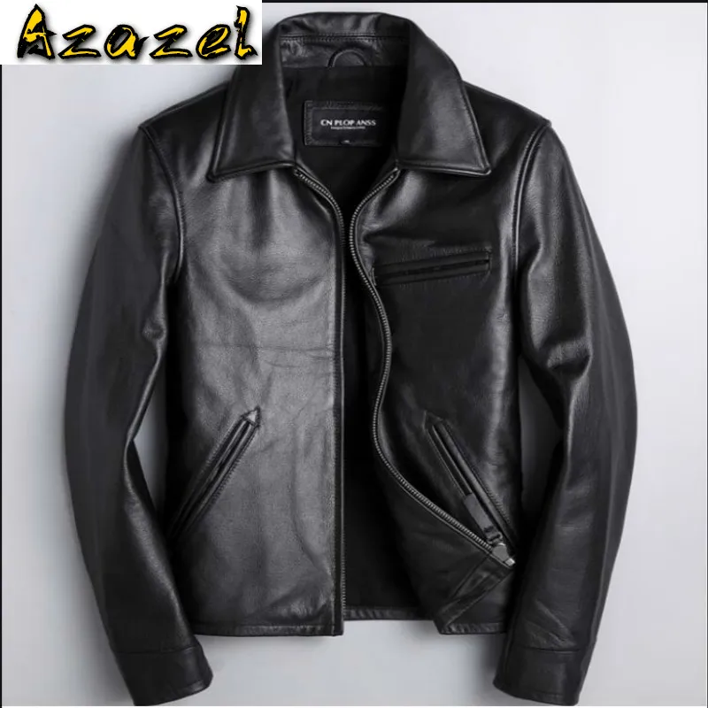 

Мужская одежда из натуральной кожи 2020 натуральная коровья кожа мужская куртка мотоциклетные черные повседневные кожаные куртки короткие итальянские технические