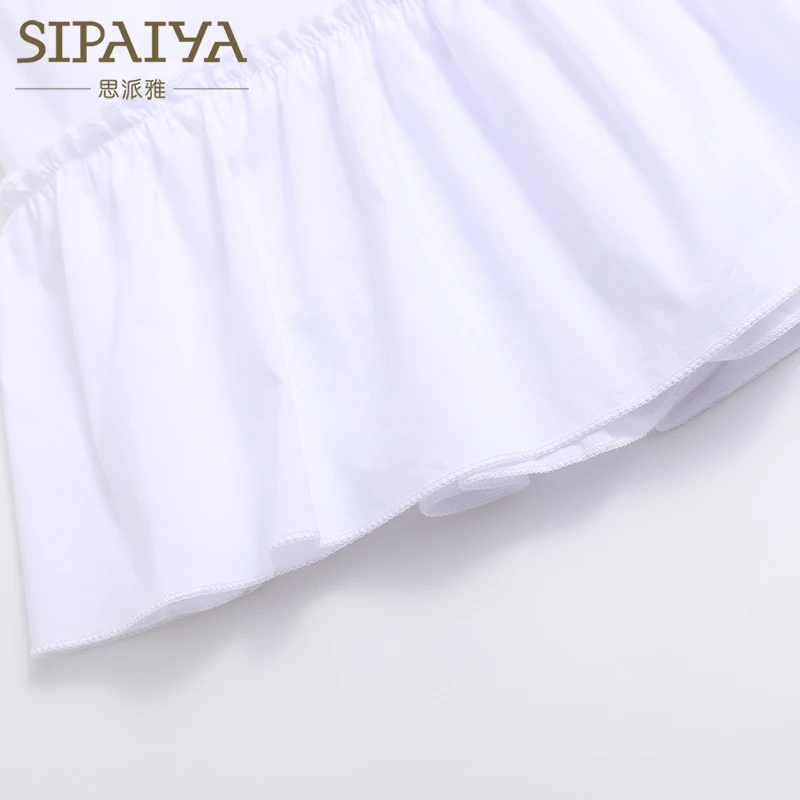 

2021 Summer Dress with Sleeve Less Ruffle and Irregular Swing Medium Long Skirt Platycodon Grandiflorum Skirt Women's French