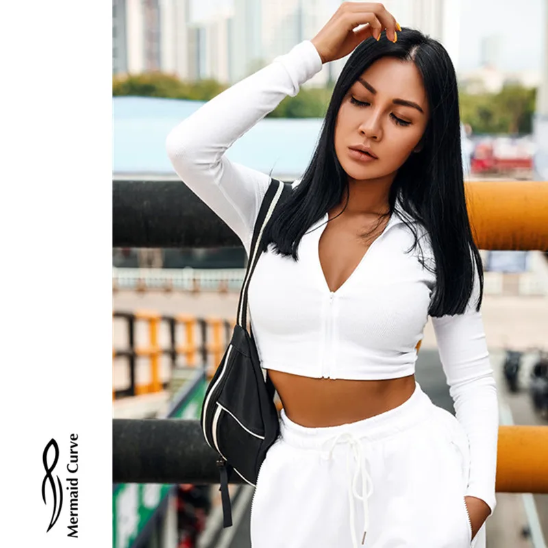 Женская футболка с длинными рукавами облегающая куртка на молнии рисунком