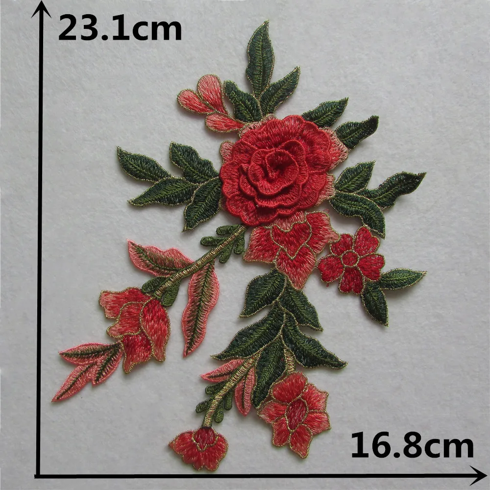 Новый модный стиль с вышивкой кружевным воротником аппликацией в виде сделай сам