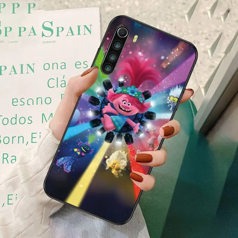 

Animated Movie Trolls World Tour Black Soft Phone Cases For Redmi 7 8 9 A K20 30 Pro Note 8 9 Pro 9s