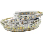 Гибкая светодиодная лента 5050, диодный светильник 12 В, 5 м, 60 светодиодовм, RGBбелыйтеплый белыйкрасныйзеленыйсинийжелтый