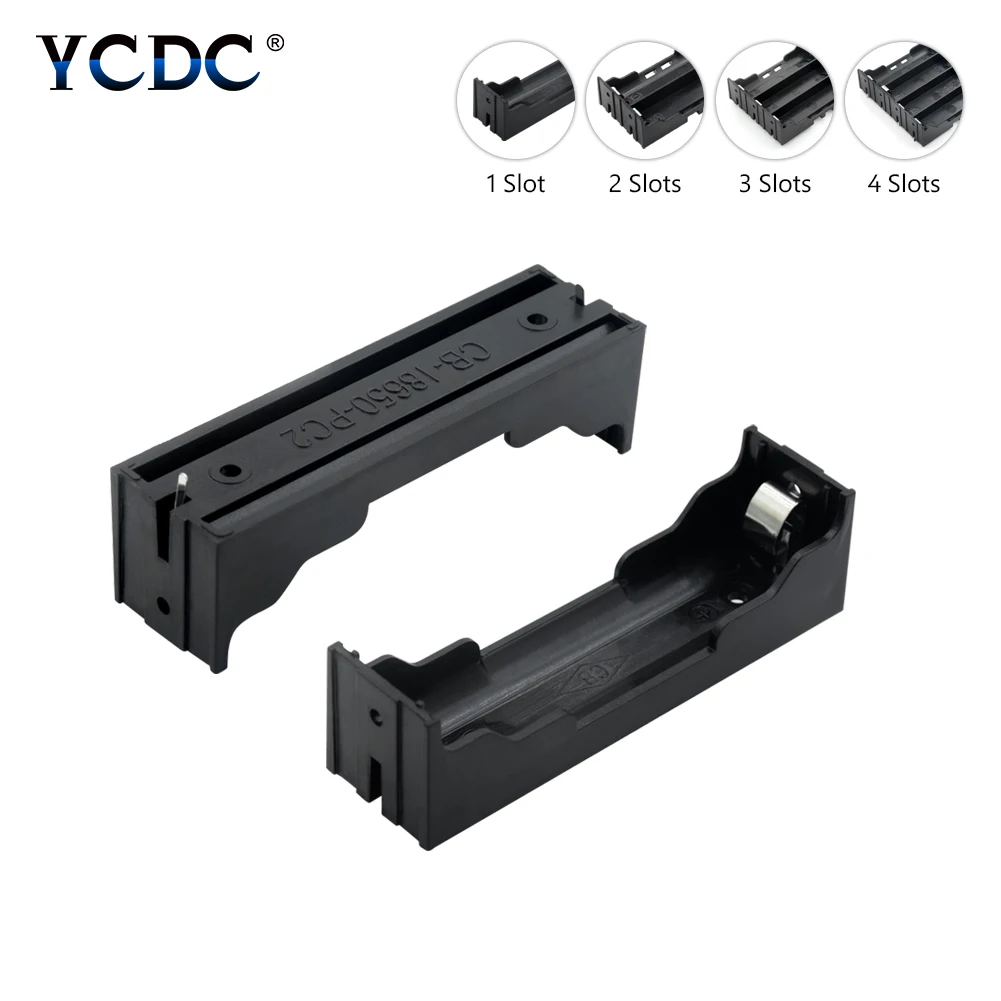 Новый пластиковый ящик для хранения аккумуляторов 18650 чехол 1 2 3 4 слота DIY