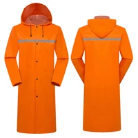 raincoat long full body rainproof men and women single adult new poncho fashion brand coat one piece reflective