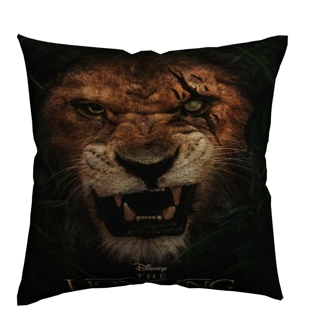 Lion King Movie Pillow Cover Throw Pillows For Sofa Cotton Linen Cushion Cover 45x45cm Scandinavian Decoration Home Almofada