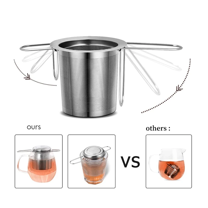 Чайное ситечко из нержавеющей стали Чайный фильтр для рассыпного чая включая