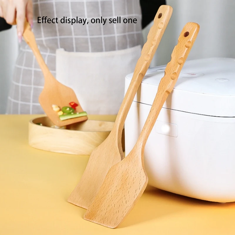 Простой деревянный шпатель кухонные принадлежности деревянная ручка кухонная