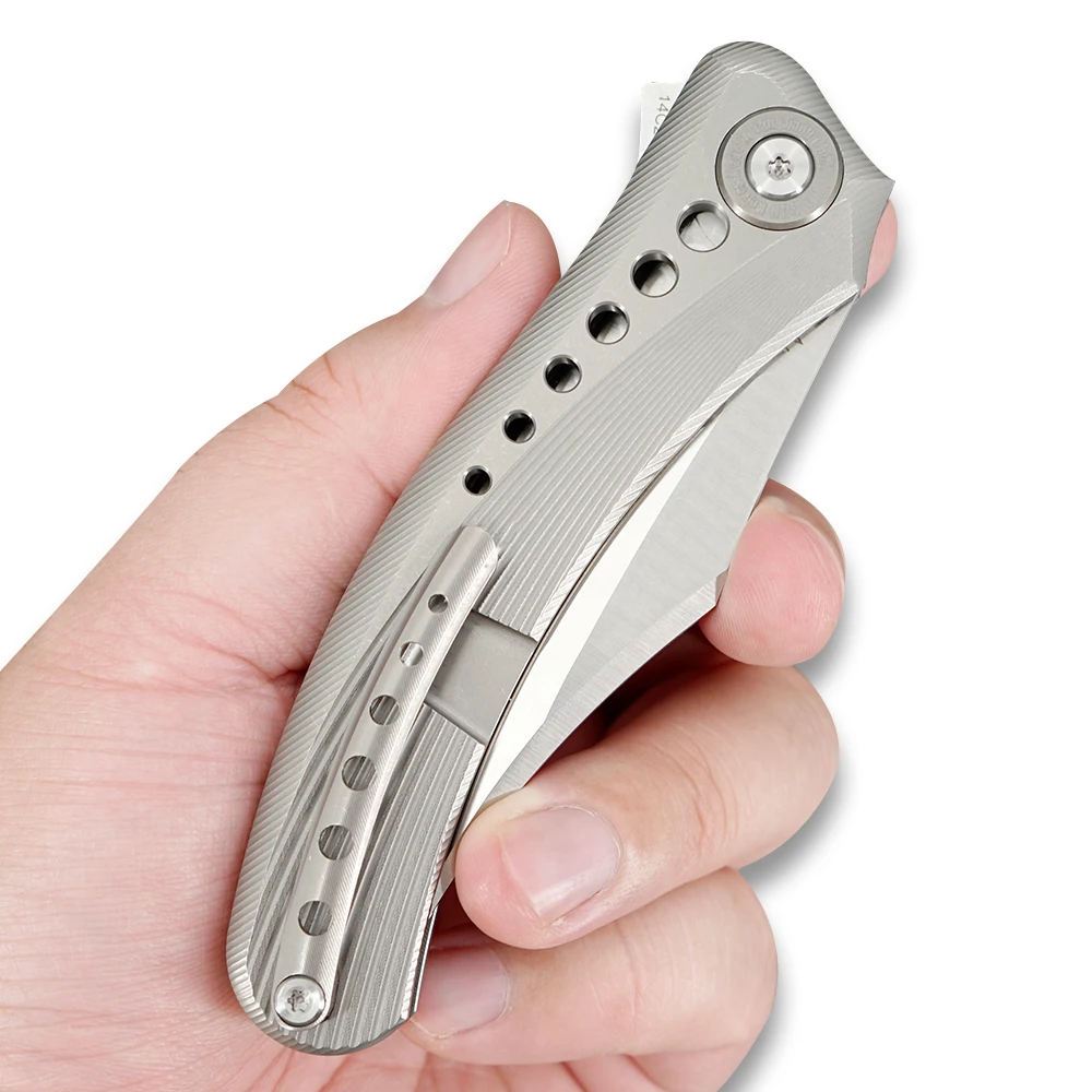 Ножи TWOSUN 14C28N складной карманный нож С флиппером тактический Походный охотничий